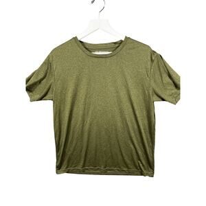 Akawooko Men's Performance Short Sleeve Crew Neck Shirt Size Large Green